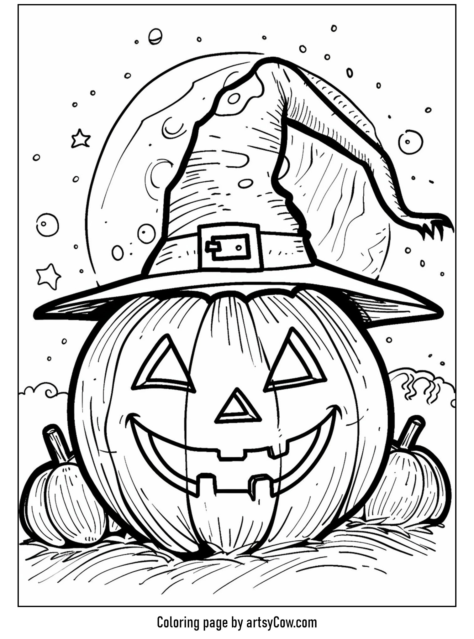 halloween pumpkin drawings for kids, Pumpkin's Halloween Hat Parade